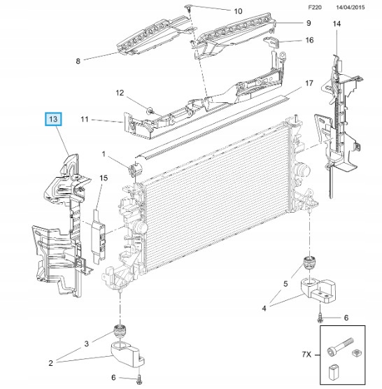 фото №8, Воздуховод защита впуск воздуха правая верхний opel astra k 39179270 оригинальный номер