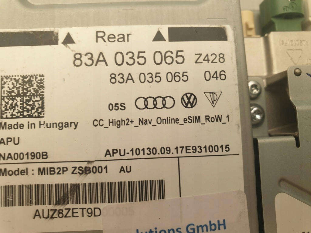 фото №5, Считыватель мультимедиа mmi audi q3 83a035065