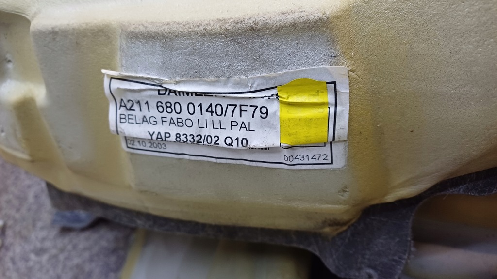 фото №6, Mercedes w211 коврик обшивка перед задняя europa kombi серая org