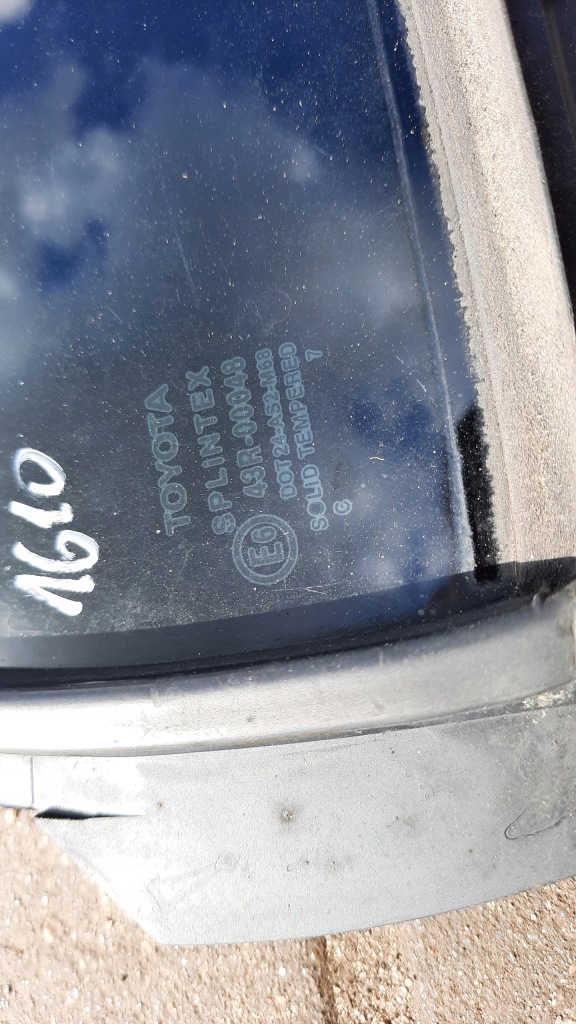 фото №2, Стекло дверь правый задняя малый toyota yaris 07r