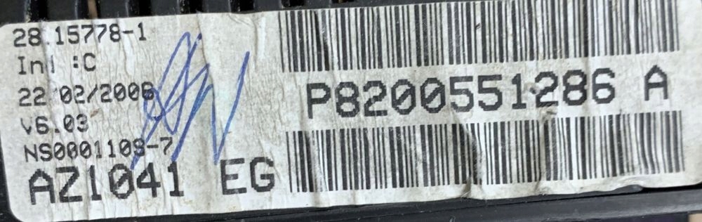 фото №6, Лічильник дисплей прилади renault espace iv lift p8200551286a