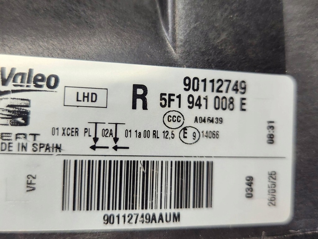 Фара фара передняя правая - seat leon 3 5f full led 12-16 с Разборки