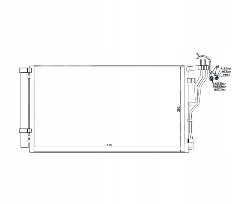 фото №1, Конденсатор кондиционера hyundai sonata 11- новый