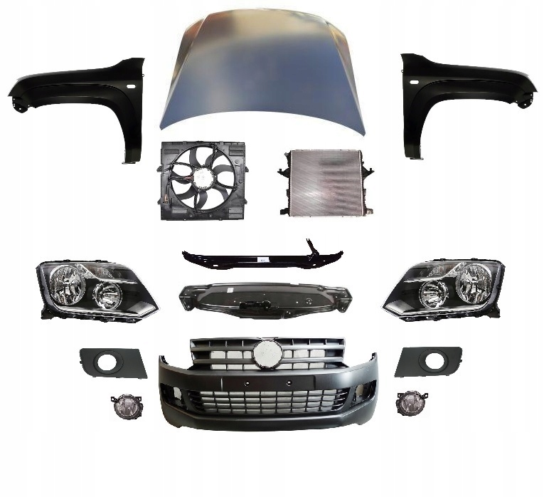 фото №1, Vw amarok перед капот бампер pas крыло лампа