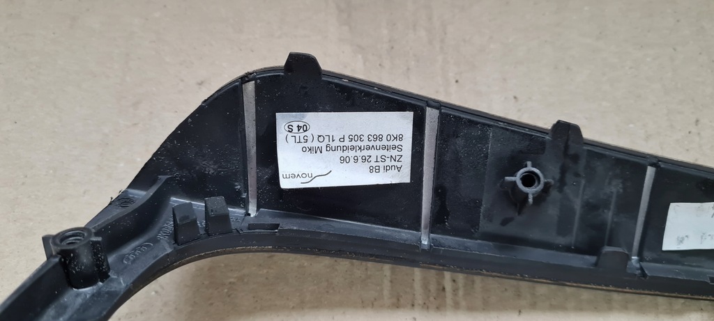 фото №9, S4 b8 lift a4 молдинг тунель середнього dekor black piano 8k0863305p 1lq