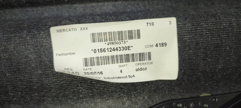 фото №9, Полиця задня задня багажника alfa romeo giulia