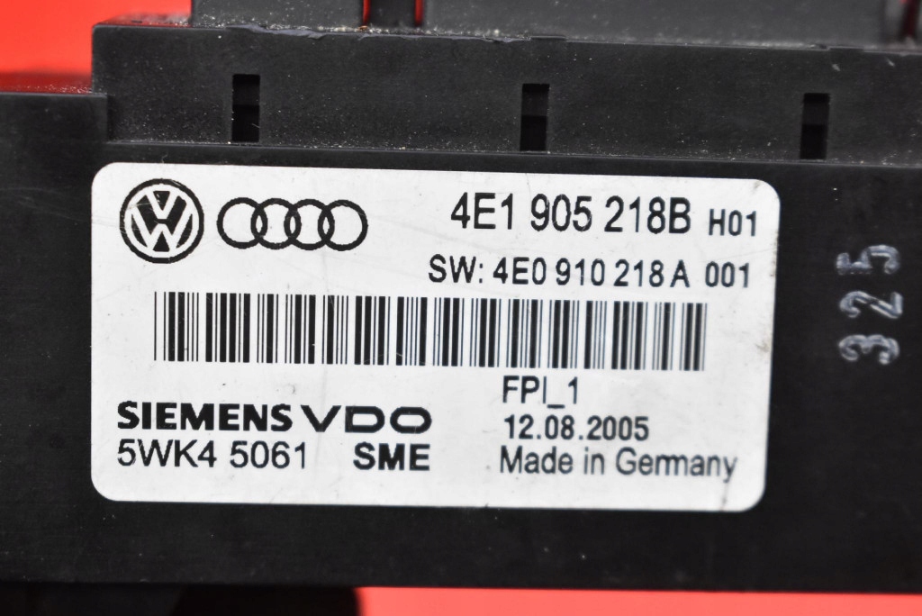 фото №13, Замок запалювання ключ кнопка кнопка старт/стоп 3d0905865c 4e1905218b audi a8 d3