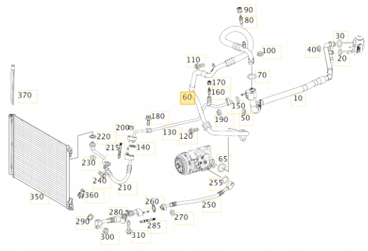 Купити Шланг труба кондиціонера gt amg w190 a1908303100 1