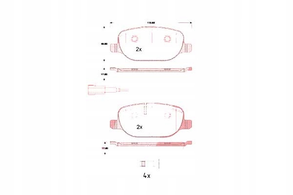 фото №1, Zimmermann тормозные колодки тормозной. alfa romeo giulietta 10-