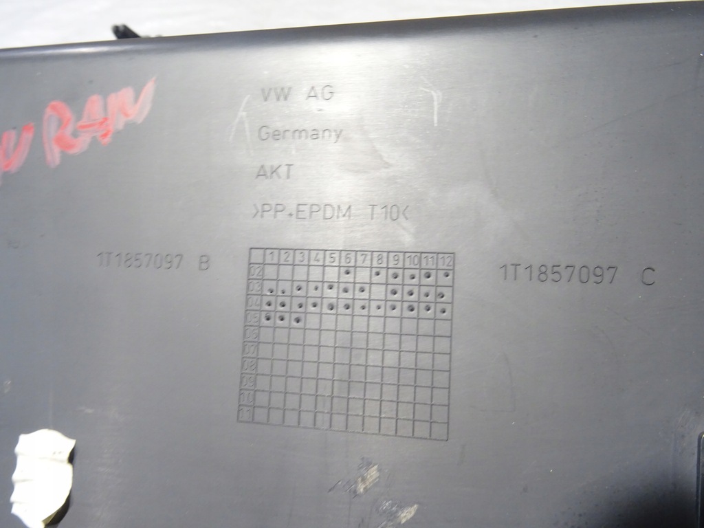 фото №8, Бардачок пасажира перед передній правий vw touran i 1 1t0 03-10 1t1857097b