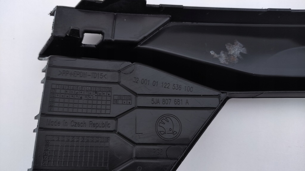 фото №7, Skoda rapid lift 5ja решётка решётка радиатора заглушка бампера боковая левая kr22