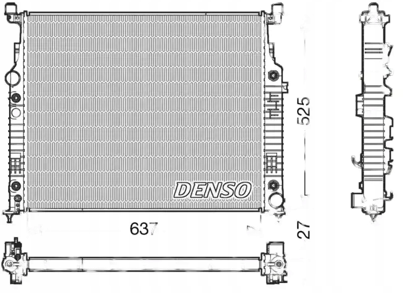 Купить Радиатор воды drm17056 denso mercedes