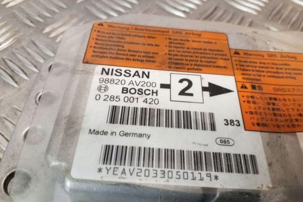 фото №1, Модуль подушка безопасности nissan primera p12 98820av200 2.2l дизель 93kw 2005