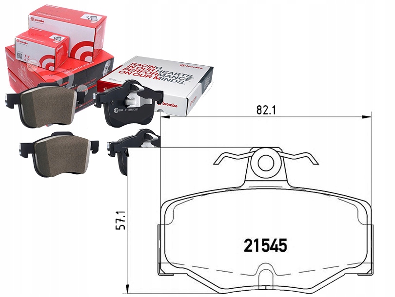 Купити Комплект гальмівних колодок гальмівних brembo d4060bm40a 4406