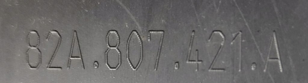 Audi a1 ii 19- s-line спойлер dark хром mat бампера задний  82a807421a Доставка