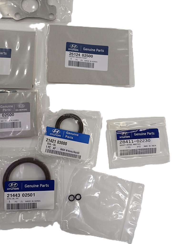 фото №9, Набір прокладка ущільнювачі головки двигуна 1.1 hyundai i10 2007-13 новий оригінальний номер