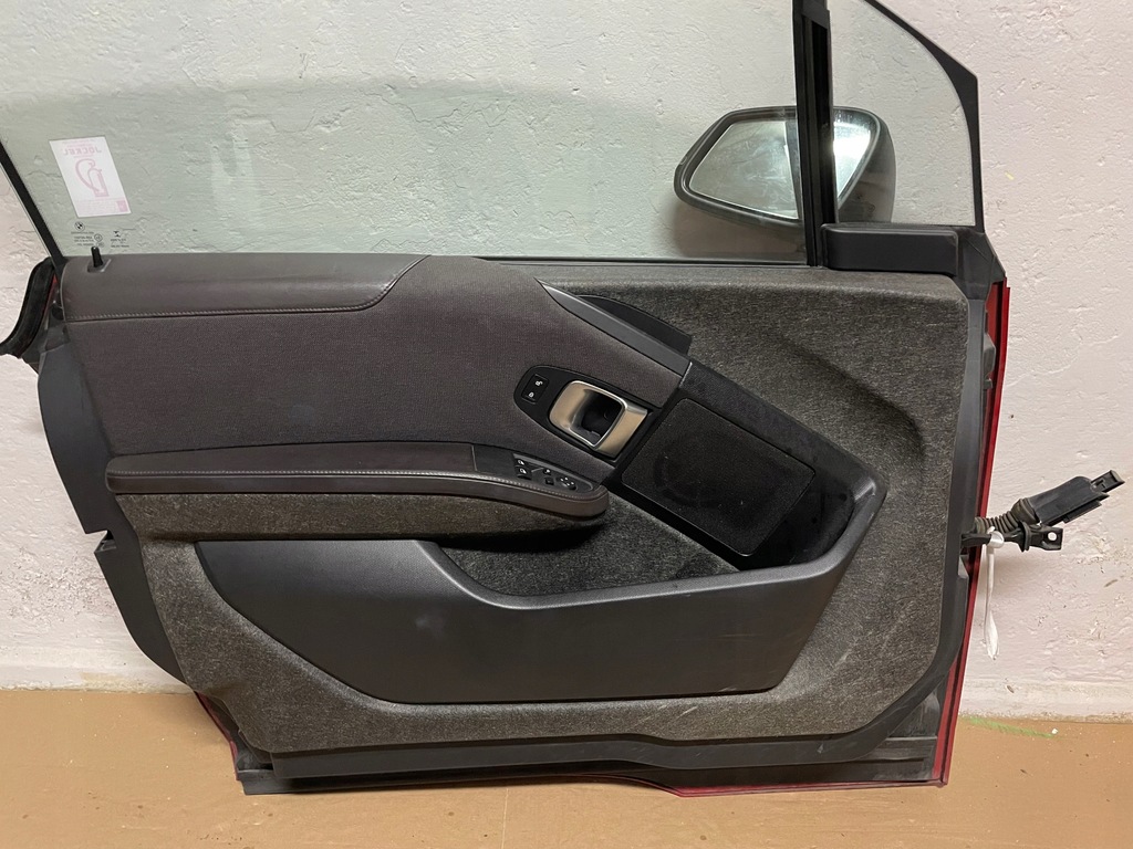 фото №9, Двері перед ліва + дзеркало + оббивка kpl bmw i3 i01 c32