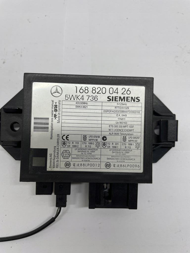 фото №1, Модуль иммобилайзер mercedes w168 1688200426