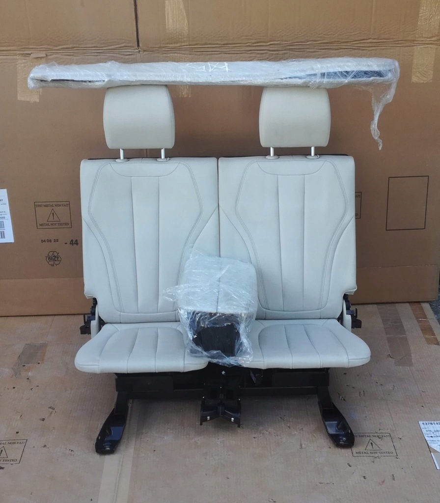 фото №12, Bmw x5 f15 сидіння заднє сидіння обшивки перед задня комплект 7 осіб isofix світлий krem