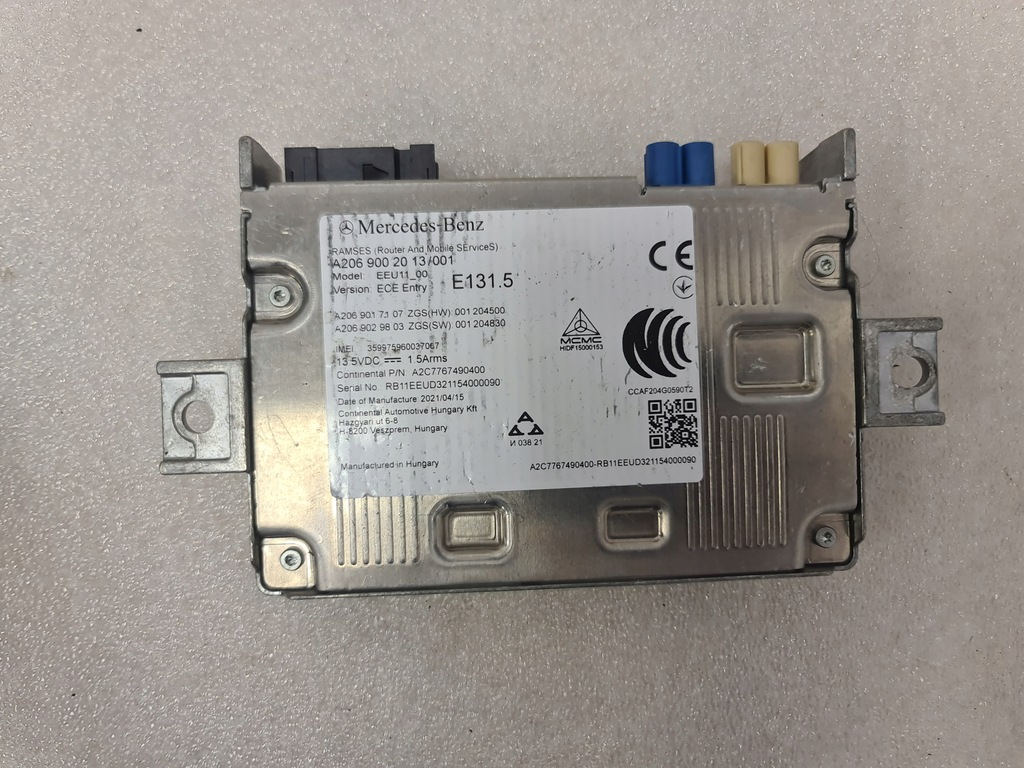 фото №1, Модуль блок керування ramses eeu mercedes w206 w223