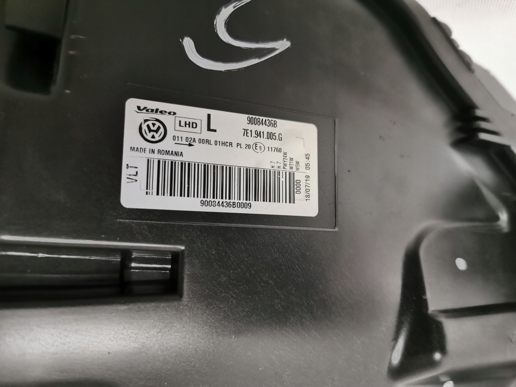 фото №15, Vw transporter t6 фара левый правый лампа h7 7e1941005a, 7e1941006a