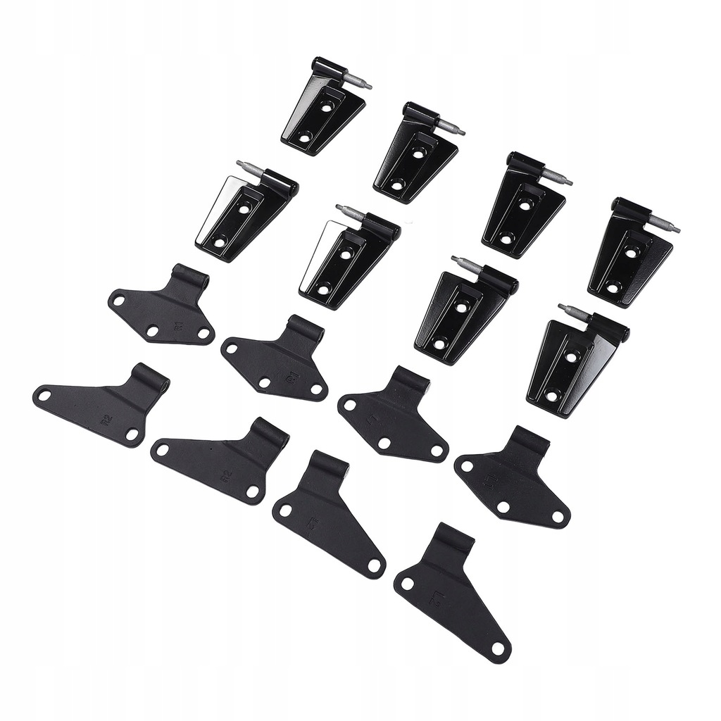 фото №10, 16pcs 4 -дверные набор петля петля с болтами 55395392ae black vb