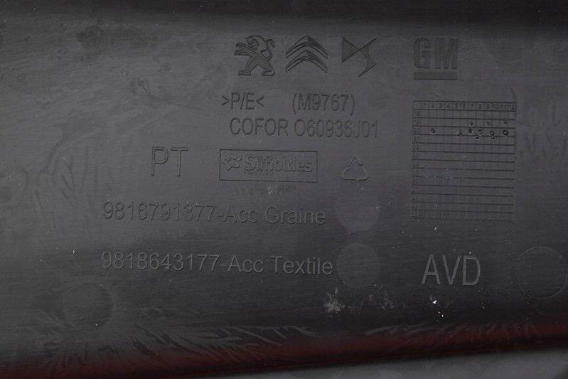 фото №10, Обшивка дверь правый перед передний eu 9816791377 toyota proace city 16-21