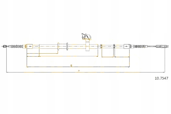 фото №2, Cofle трос тормоза ручного audi