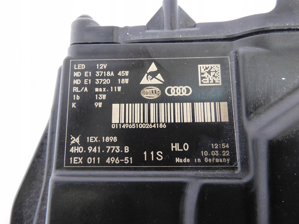 фото №14, Audi a8 d4 4h lift лампа ліва full led 4h0941773b