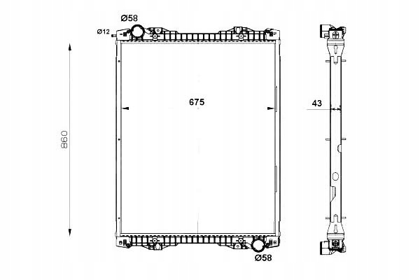 фото №1, Nrf 519743 радіатор, система охолодження двигуна