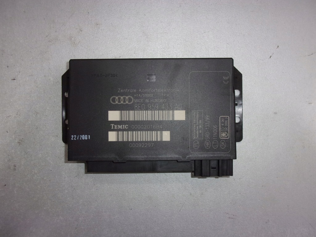 фото №1, Модуль комфорта audi a4 b6 8e0959433aq