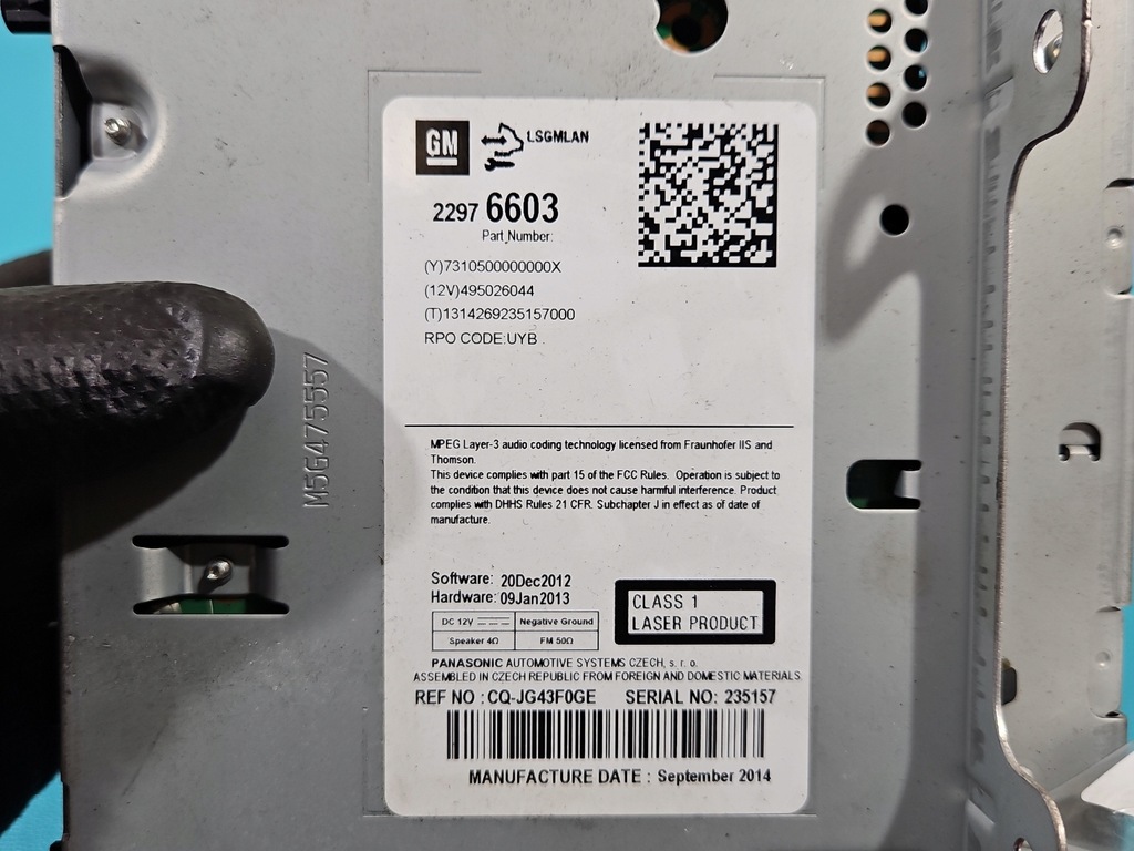 фото №4, Радіо заводський opel meriva b 22976603 радіопрогравач