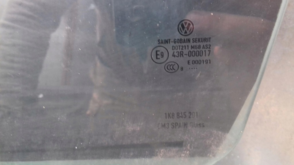 фото №6, Скло двері ліва vw scirocco 2008r. тонована
