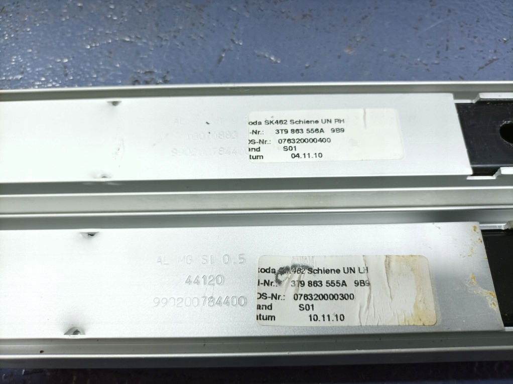 фото №5, Skoda superb ii рейки крепёжные багажника 3t9863555a 3t9863556a