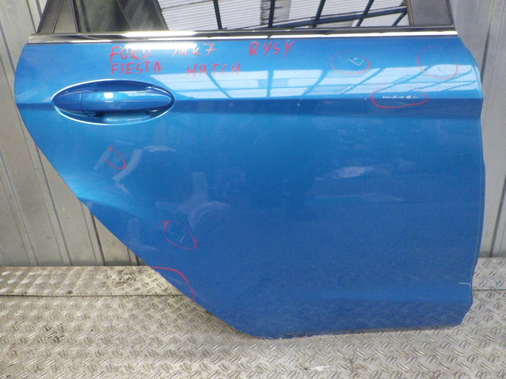 фото №3, Дверь правое задние задняя ford fiesta mk7