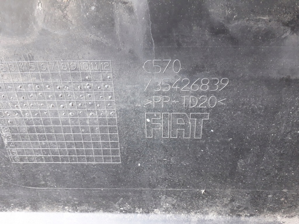 фото №10, Fiat bravo 2 ii 07- накладка спойлер накладка-спойлер бампера заднего задняя 735426839