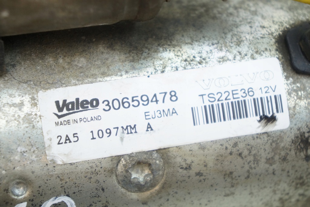 фото №4, Стартер valeo volvo c30 v40 ii v50 v60 s60 1.6d d2 30659478