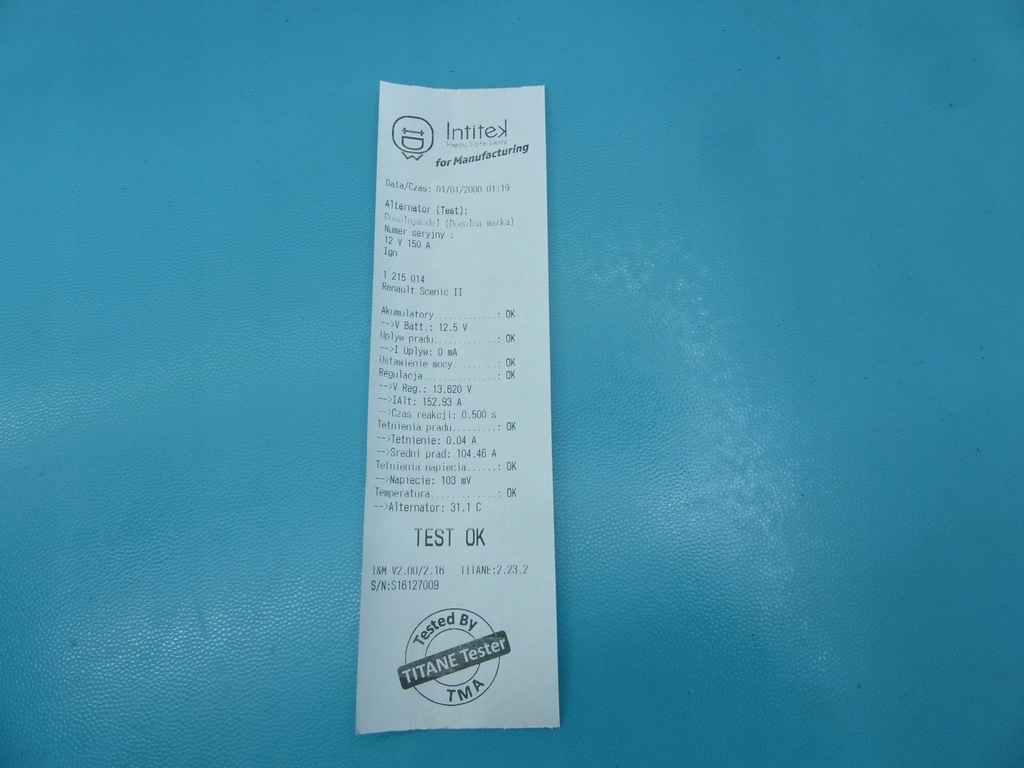 фото №5, Test генератор renault scenic ii