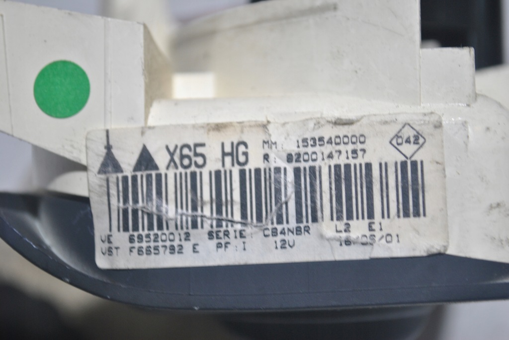 фото №8, Панель керування вентиляція clio ii 8200147157