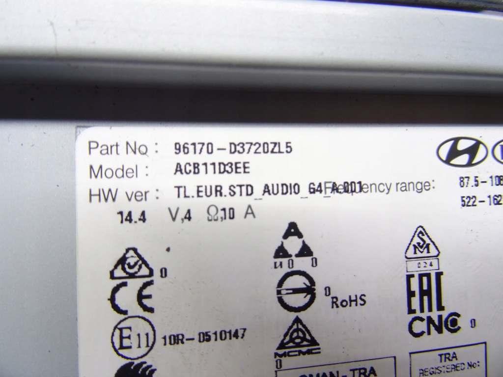 фото №7, Радіо автомобільні tucson ii 96170-d3720