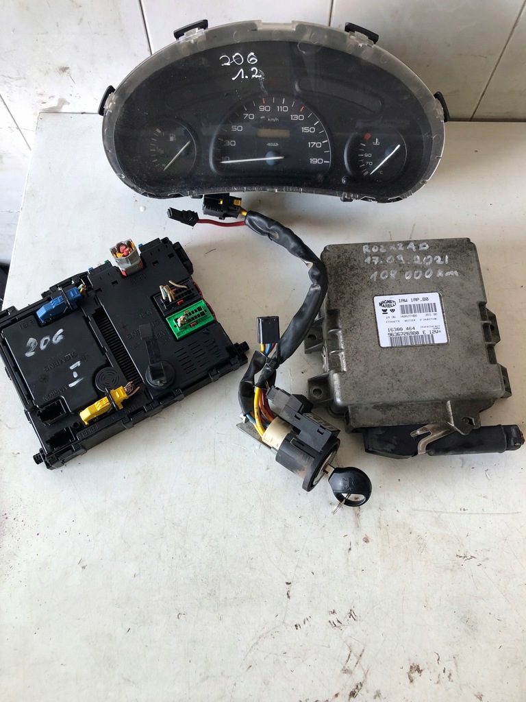 фото №1, Блок керування набір стартовий peugeot 206 1.2 9636726980