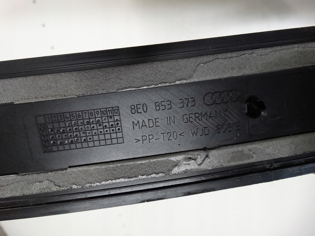 фото №6, Молдинг поріг лівий перед audi a4 b7 8e0853373
