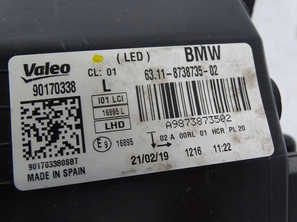фото №8, Лампа bmw i3 lift оригінальний номер 8738735-02