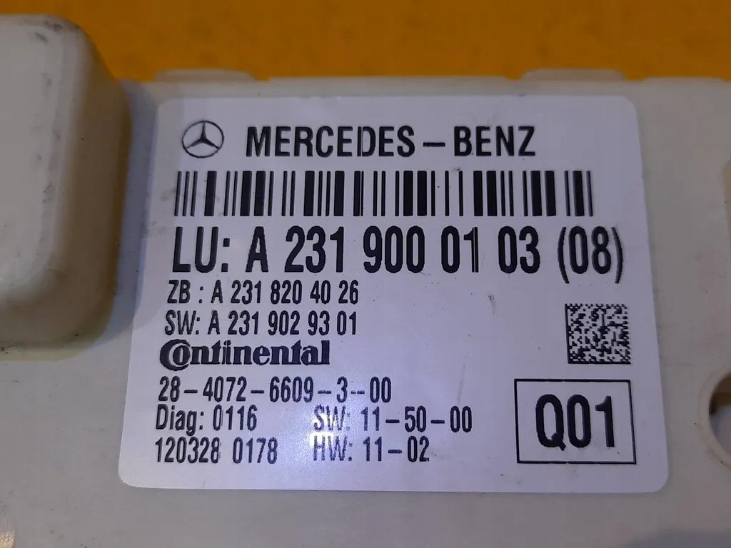 фото №2, Mercedes sl r231 модуль блок управления a2319000103