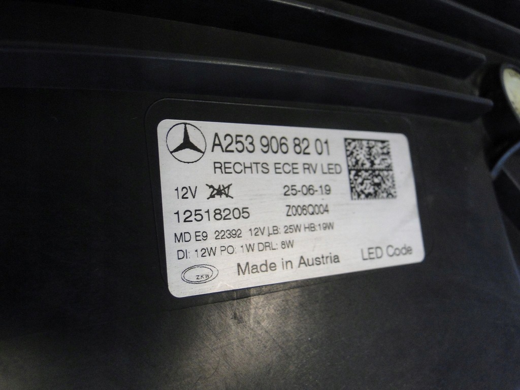 фото №10, Mercedes glc 253 w253 лампа правая led high perform