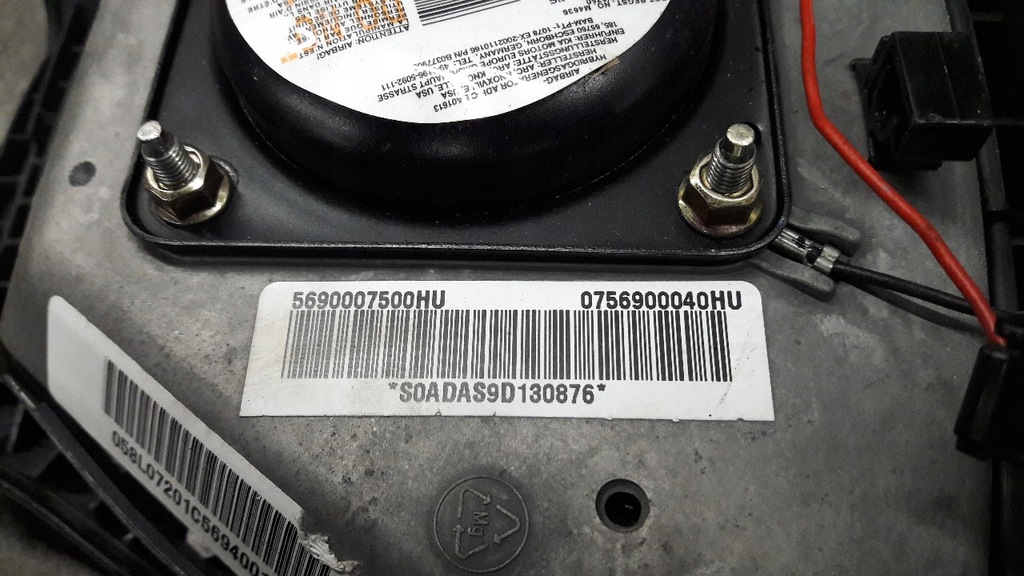 фото №10, 5690007500hu подушка подушка безопасности водителя kia picanto i