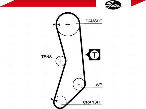фото №2, Ремінь розподільного валу [gates]