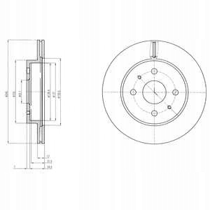фото №3, Тормозные диски тормозные колодки перед delphi subaru justy iv