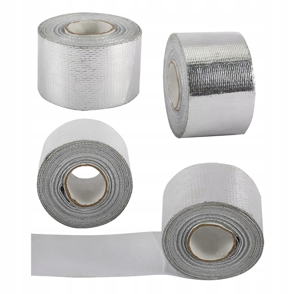 фото №14, Бандаж защита лента тепловая выхлоп лента алюминиевая samoprzylepna 5m