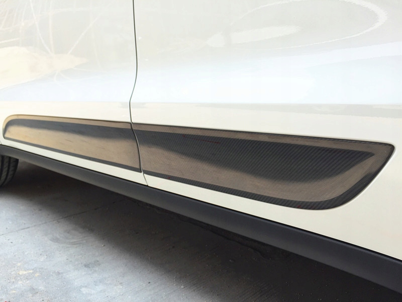 фото №11, Porsche macan 95b накладки двері бокових cabon якість org